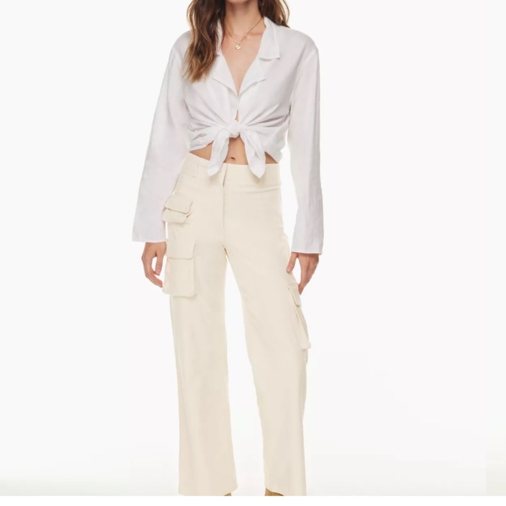 Wilfred free Beige High Waisted  Cargo Pants Size 00
